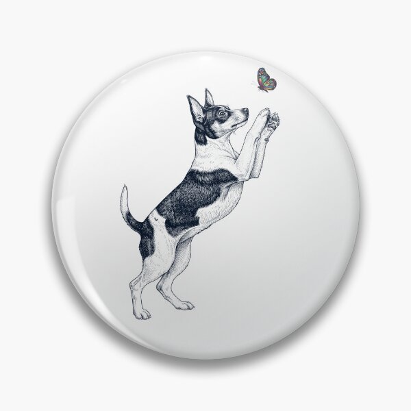 Item preview, Vintage Toy Fox Terrier with Butterfly Dog Mom Owner designed and sold by TerryConnells.