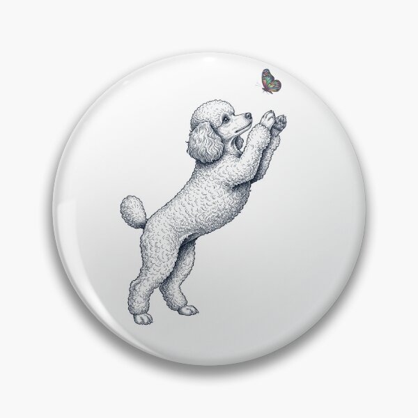Item preview, Vintage Toy Poodle with Butterfly Dog Mom Owner designed and sold by TerryConnells.