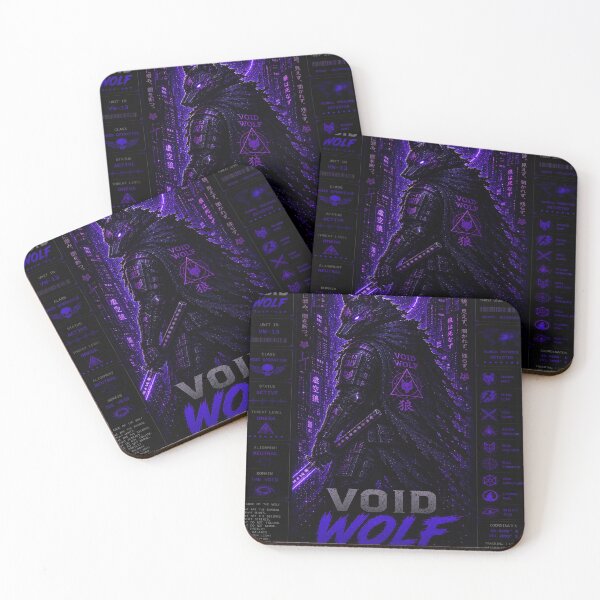Item preview, Void Wolf (Series 9) - Cyberpunk Interstellar Apex Predator Shinobi Art designed and sold by RiteshCenter .