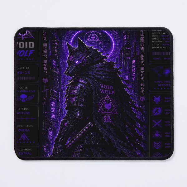 Item preview, Void Wolf (Series 9) - Cyberpunk Interstellar Apex Predator Shinobi Art designed and sold by RiteshCenter .