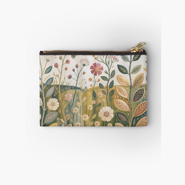 Item preview, Gustav Klimt Style Wildflower Meadow Art Nouveau Gold Floral Print designed and sold by Tamas Das.