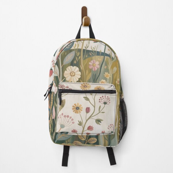 Item preview, Gustav Klimt Style Wildflower Meadow Art Nouveau Gold Floral Print designed and sold by Tamas Das.