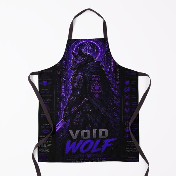 Item preview, Void Wolf (Series 9) - Cyberpunk Interstellar Apex Predator Shinobi Art designed and sold by RiteshCenter.