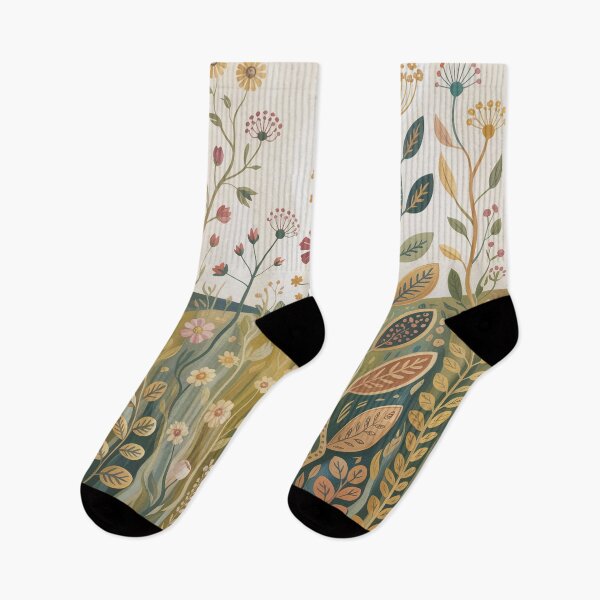 Item preview, Gustav Klimt Style Wildflower Meadow Art Nouveau Gold Floral Print designed and sold by Tamas Das.