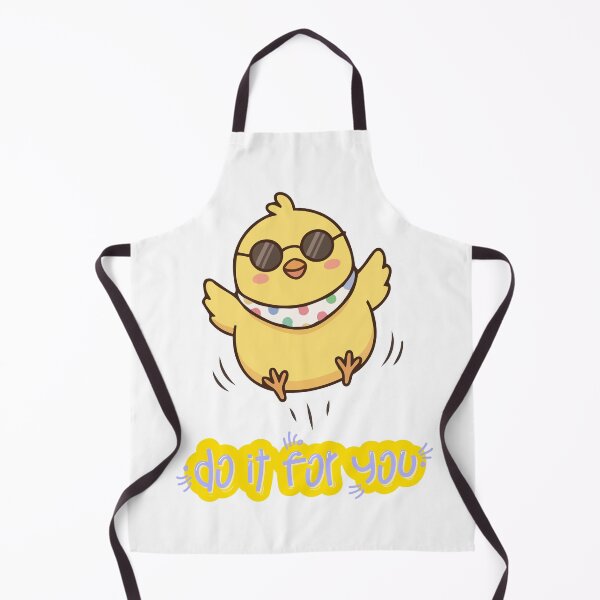 Item preview, Kawaii cute chicken with positive vibe do it for you Cute Cool Chick Do It For You Sticker | Kawaii Funny Yellow Baby Chick Cartoon designed and sold by JessLamunn89.