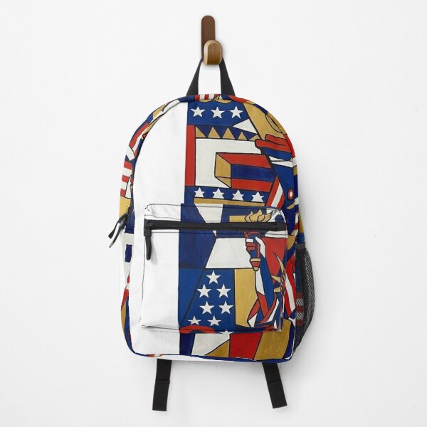 Item preview, USA Cubist Art Poster – Statue of Liberty Abstract Wall Art – ZK PRO designed and sold by zalakopro.