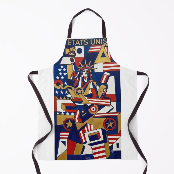 Item preview, USA Cubist Art Poster – Statue of Liberty Abstract Wall Art – ZK PRO designed and sold by zalakopro.