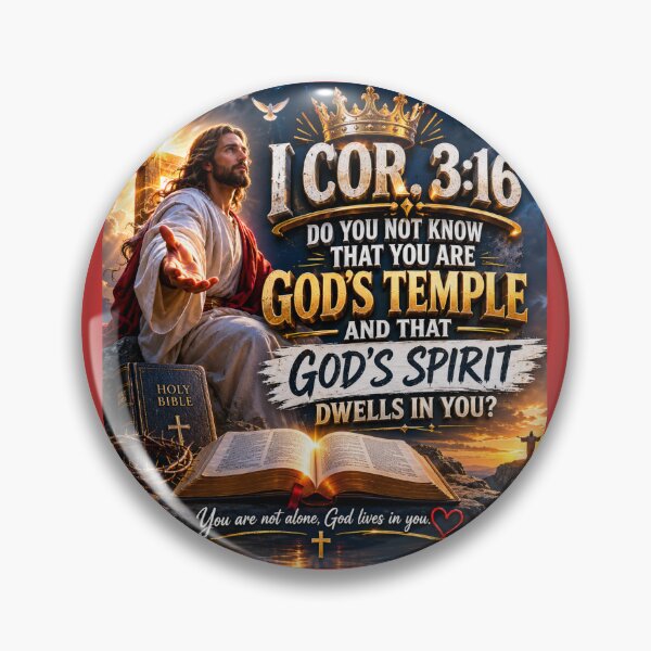Item preview, Corinthians 3:16 Christian Bible Verse Design designed and sold by Jesusloverbrand.