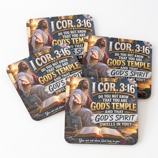 Item preview, Corinthians 3:16 Christian Bible Verse Design designed and sold by Jesusloverbrand.