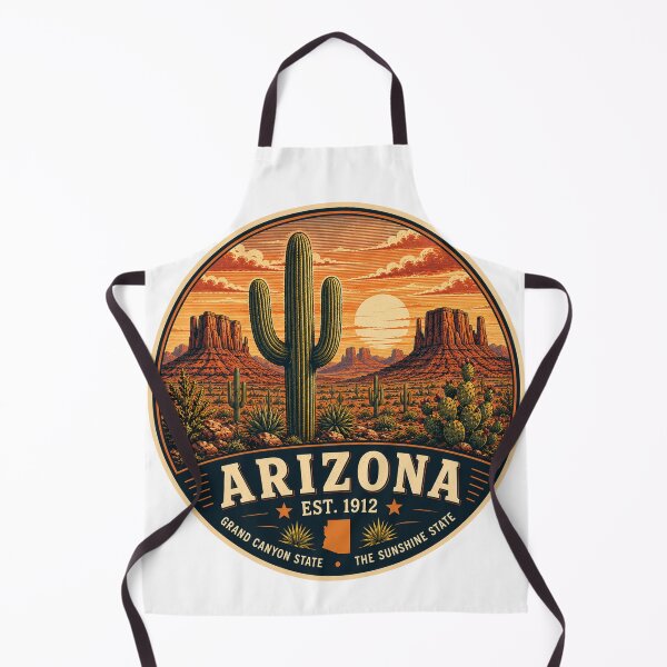 Item preview, Arizona Retro State Badge – Vintage Travel Graphic designed and sold by Mac Sketches.