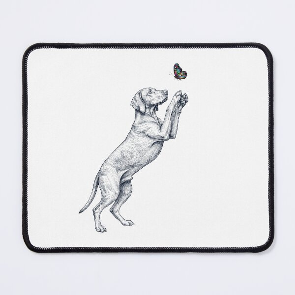 Item preview, Vintage Vizsla with Butterfly Dog Mom Owner designed and sold by TerryConnells.