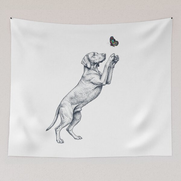Item preview, Vintage Vizsla with Butterfly Dog Mom Owner designed and sold by TerryConnells.