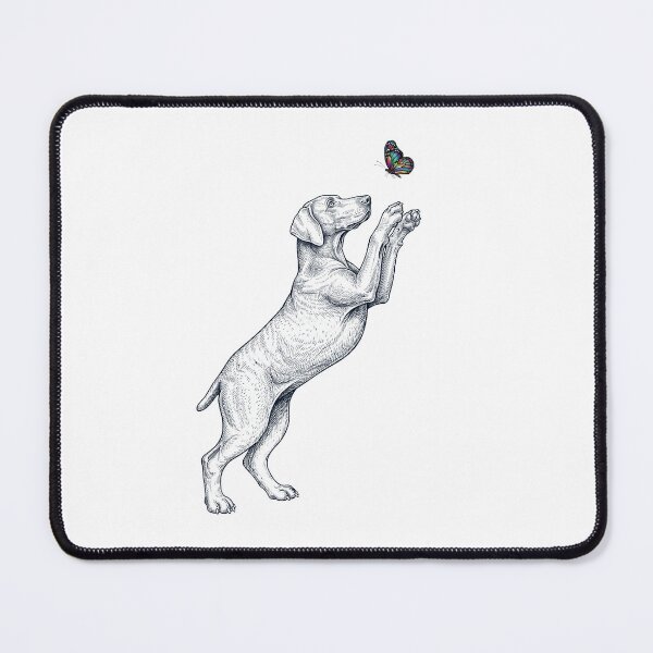 Item preview, Vintage Weimaraner with Butterfly Dog Mom Owner designed and sold by TerryConnells.