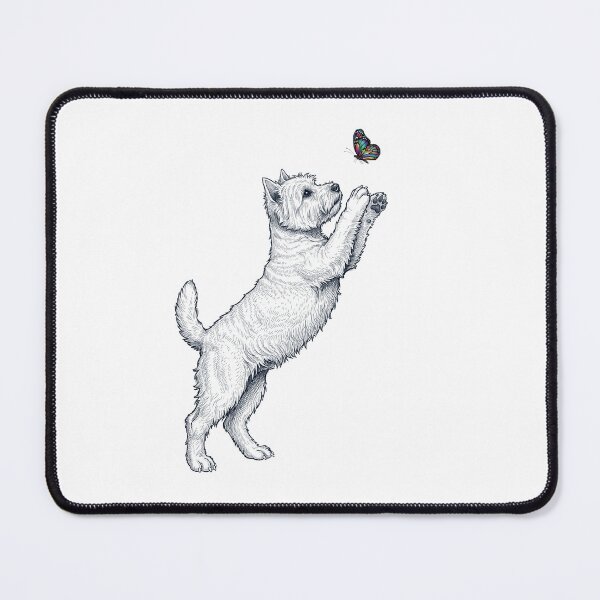 Item preview, Vintage West Highland White Terrier with Butterfly Dog Mom Owner designed and sold by TerryConnells.