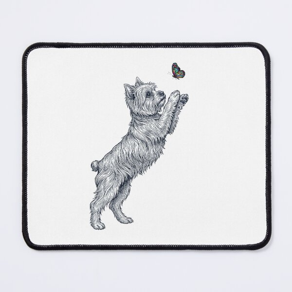 Item preview, Vintage Yorkshire Terrier with Butterfly Dog Mom Owner designed and sold by TerryConnells.