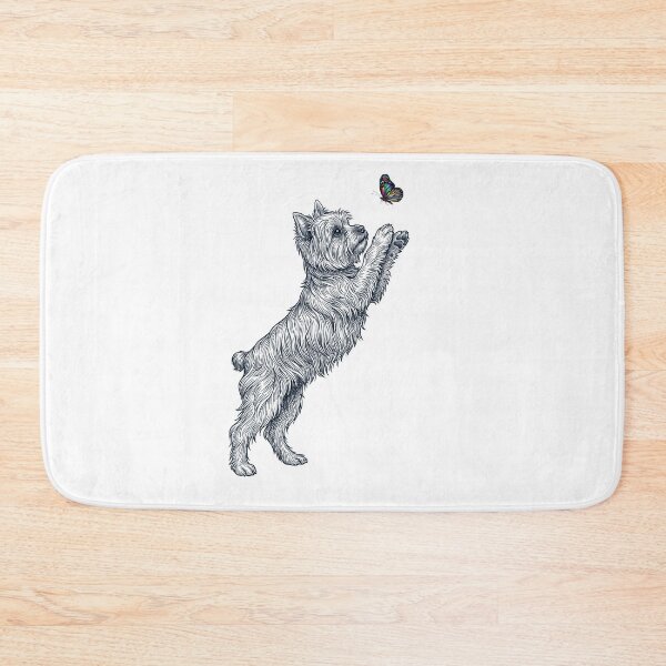 Item preview, Vintage Yorkshire Terrier with Butterfly Dog Mom Owner designed and sold by TerryConnells.