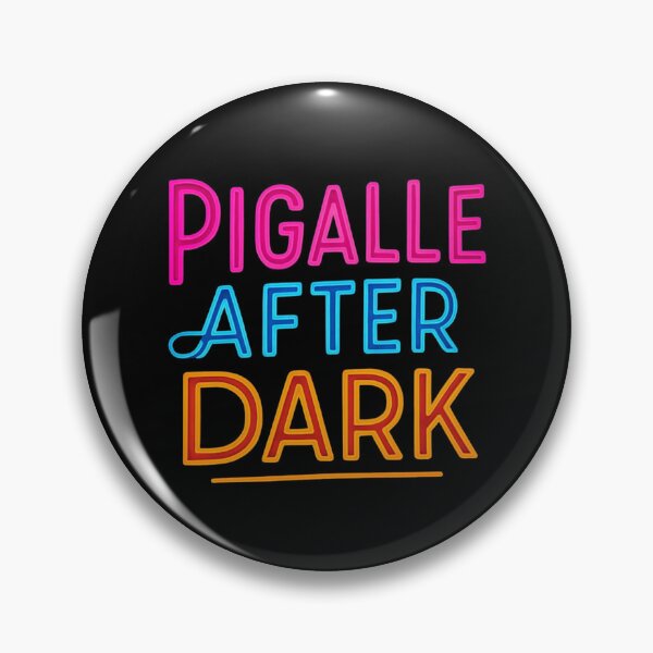 Item preview, Pigalle After Dark Paris - Retro Neon Lights Typography designed and sold by RDproject.