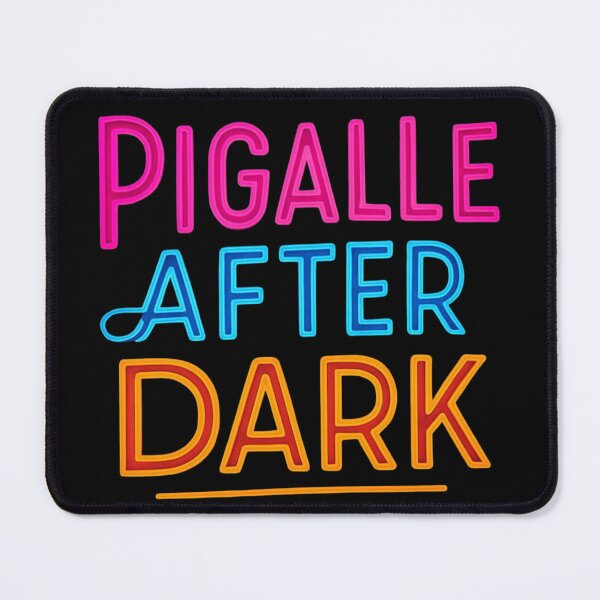 Item preview, Pigalle After Dark Paris - Retro Neon Lights Typography designed and sold by RDproject.