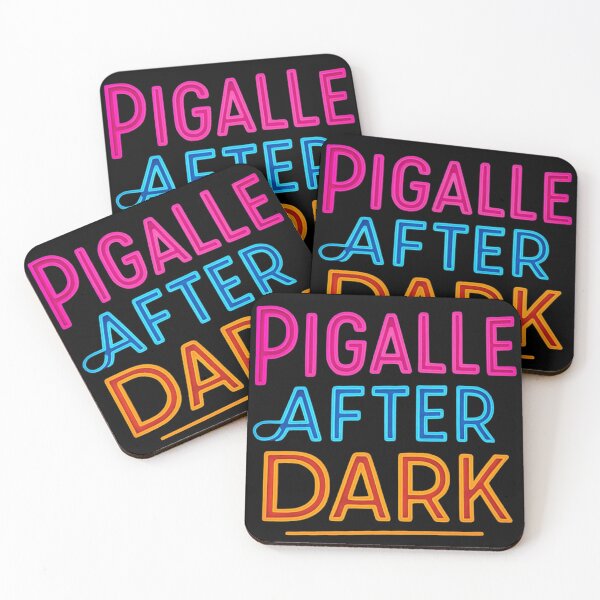 Item preview, Pigalle After Dark Paris - Retro Neon Lights Typography designed and sold by RDproject.