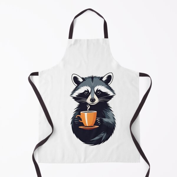 Item preview, Cute Raccoon Holding Coffee Cup Illustration designed and sold by AlxVel.