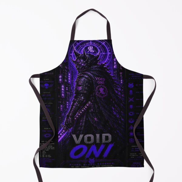Item preview, Void Oni (Series 9) - Cyberpunk Interstellar Demon Mecha Warrior Art designed and sold by RiteshCenter .