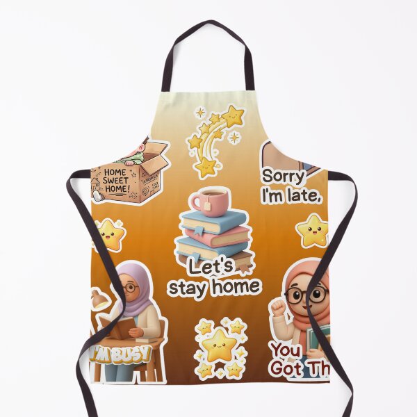 Item preview, Cute Aesthetic Study & Cozy Vibes Sticker Sheet designed and sold by Opie-Adn.