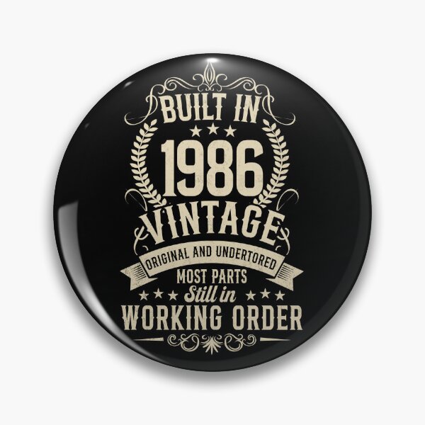Item preview, Built In 1986 Vintage 40th Birthday Funny Retro Party Gift designed and sold by FernaRoje.