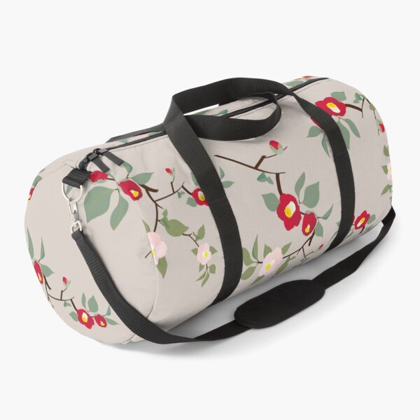 Item preview, Vintage Oatmeal Beige Camellia Floral Seamless Pattern designed and sold by MOONLIT MIRAGE.
