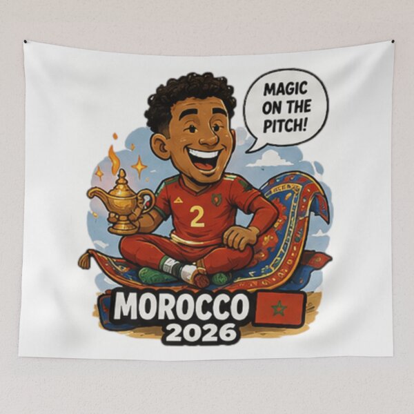 Item preview, Morocco 2026 Soccer Fan Sticker designed and sold by syndia2209.