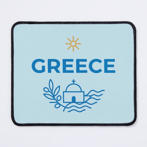 Item preview, Minimalist Greece Wanderlust Souvenir - Aegean Blue and Gold designed and sold by angelisart.