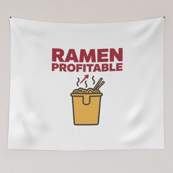 Item preview, Ramen Profitable Startup Humor designed and sold by Bianca Oltean.