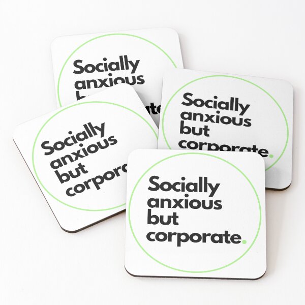 Item preview, Socially Anxious But Corporate.  designed and sold by BarbaraSaidNO.