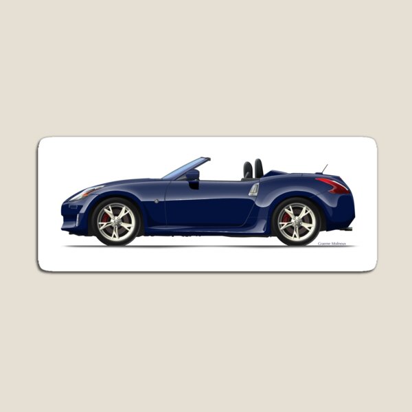 Item preview, NISSAN 370Z ROADSTER 2014 DEEP BLUE designed and sold by Grubby Fingers Aircraft Illustration.