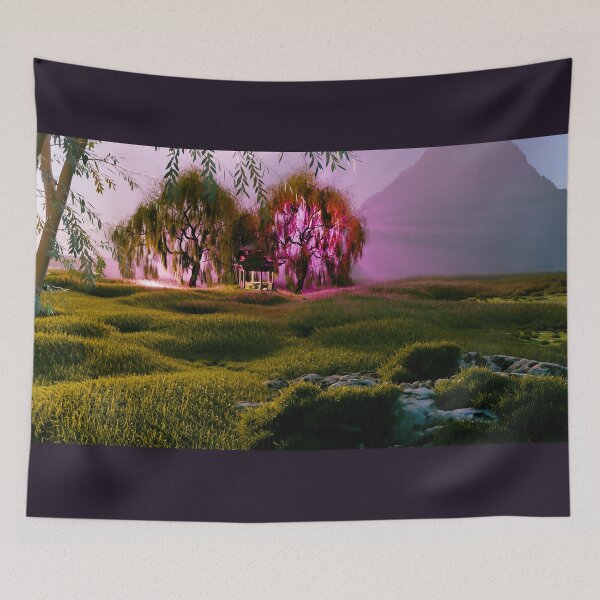 Item preview, Series The Glow of the Pagoda Part 3 Quiet Road Forward designed and sold by MaxDreamsArt.