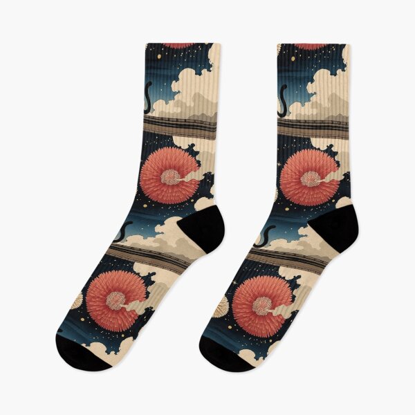 Item preview, Cat Painting Flower Fireworks in the Sky designed and sold by LEO'S CREATURE　れおずくりーちゃー.