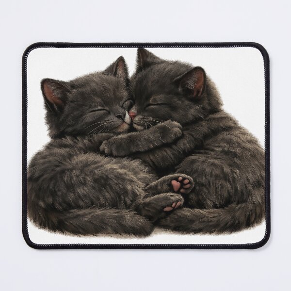 Item preview, Sleeping Kitten Duo – Cozy Cute Cats designed and sold by AstraDrip Studio.