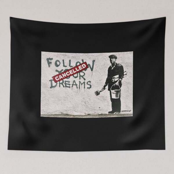 Item preview, Banksy Follow Your Dreams Cancelled Flower Thrower  designed and sold by Kaibosh21.