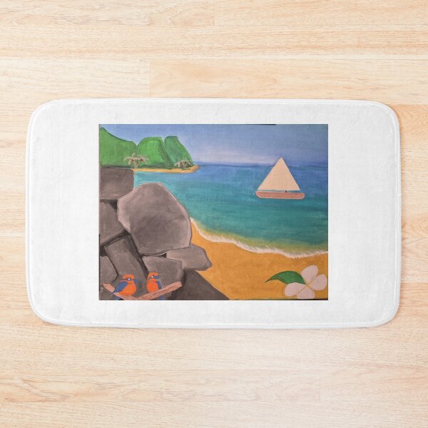 Item preview, Guam Kingfishers on a Beach designed and sold by Petrina Paints.