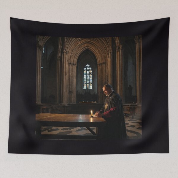 Item preview, Dark Inquisitor Figure at Stone Table designed and sold by GeoWhimsy Studio.