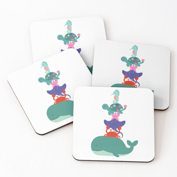 Item preview, Ocean Friends Animal Tower designed and sold by OlhaDreamArt.
