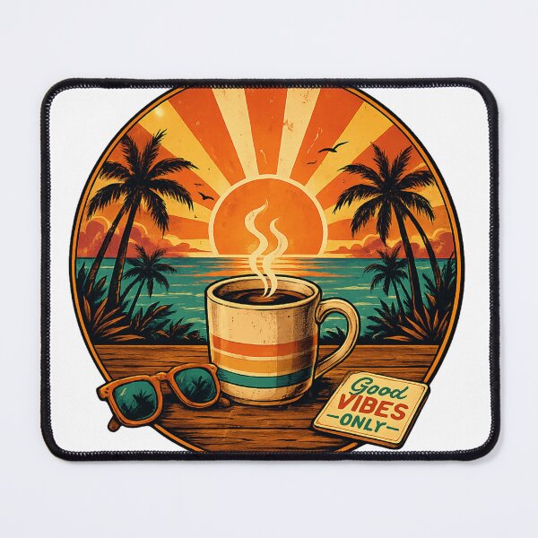 Item preview, Good Vibes Only: Retro Coffee & Sunshine designed and sold by Klein-Karoo.