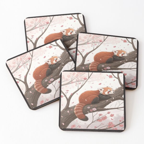 Item preview, Sleeping Red Panda on Branch Artwork  designed and sold by NivyasArtistry.