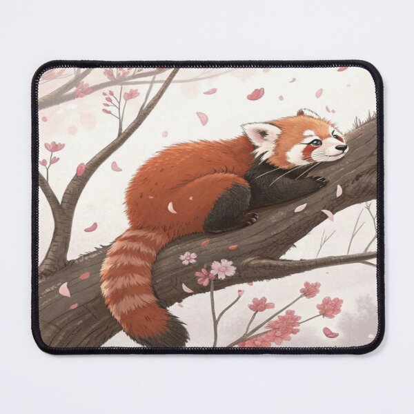 Item preview, Sleeping Red Panda on Branch Artwork designed and sold by NivyasArtistry.