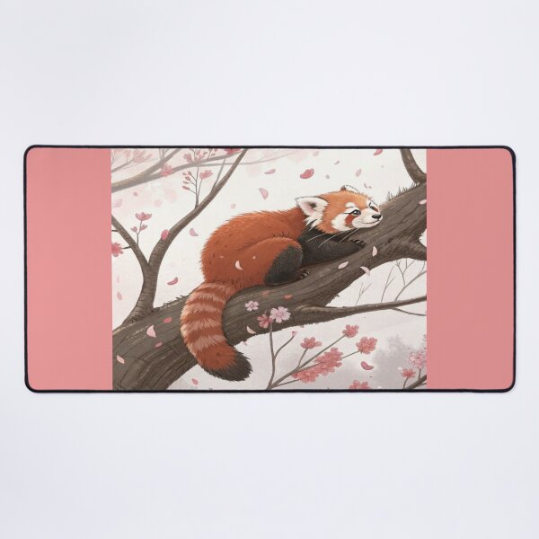 Item preview, Sleeping Red Panda on Branch Artwork  designed and sold by NivyasArtistry.