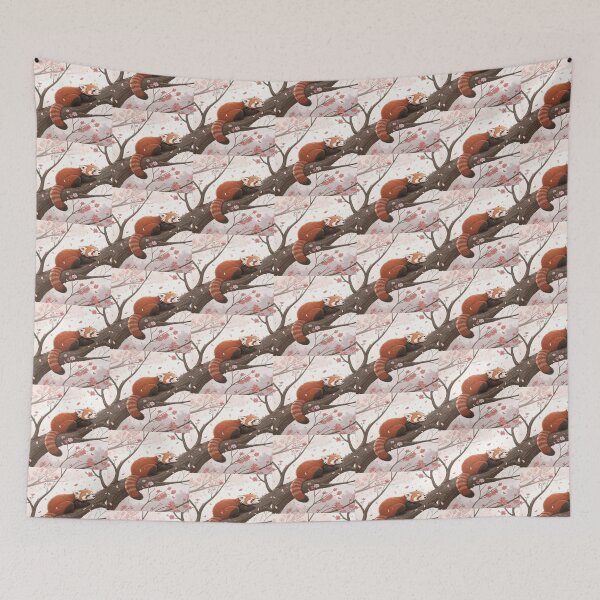 Item preview, Sleeping Red Panda on Branch Artwork  designed and sold by NivyasArtistry.