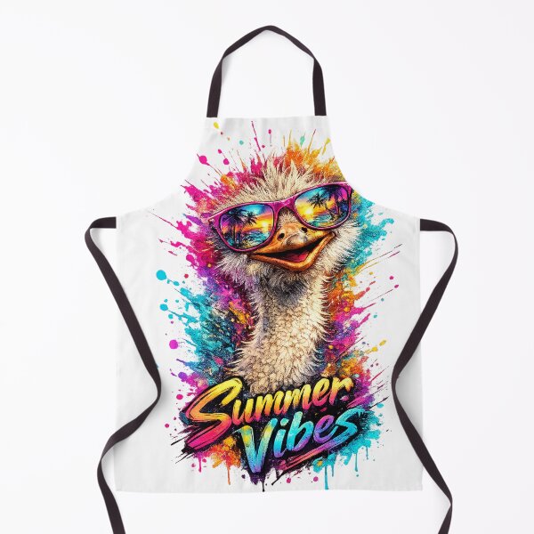 Item preview, Summer Vibes Ostrich – Cool Sunglasses Color Splash designed and sold by GooniSL.