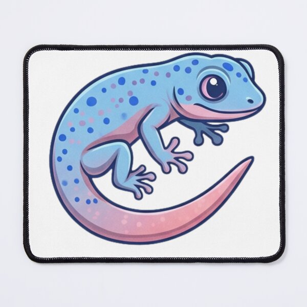 Item preview, Pastel Blue Gecko Cute Reptile Sticker designed and sold by HoneyBreezeCo.