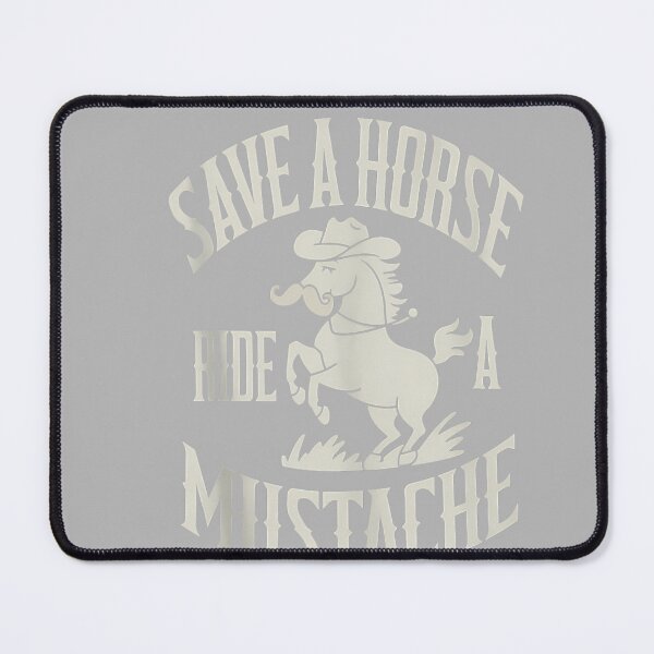Item preview, Save A Horse Ride A Mustache Tank Top designed and sold by GreggRoss.