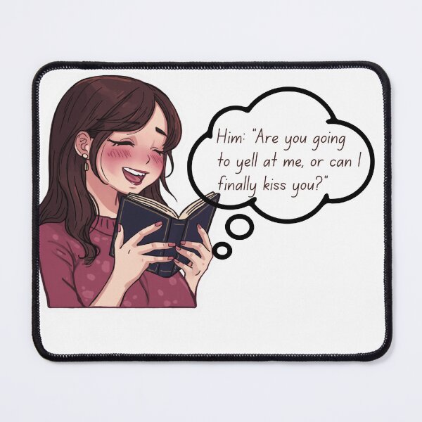 Item preview, Blushing Romance Reader Cute Anime Girl  designed and sold by Stickers-maker2.