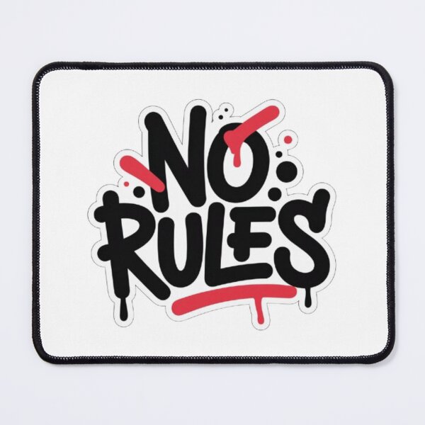 Item preview, No Rules Graffiti Typography Design | Urban Street Art Sticker designed and sold by vvcreativedesigns.